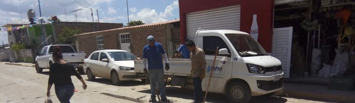 Atendimos la rehabilitación del drenaje en la escuela de la comunidad de Medranos.